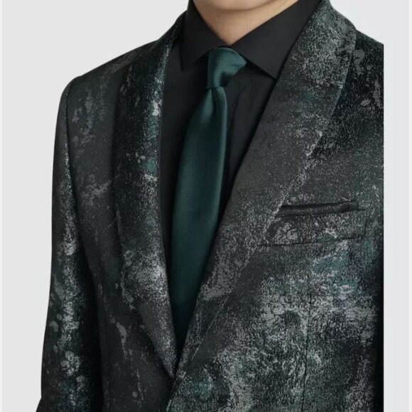 Egara Slim Fit Galaxy Dinner Jacket - Picture 3 of 5